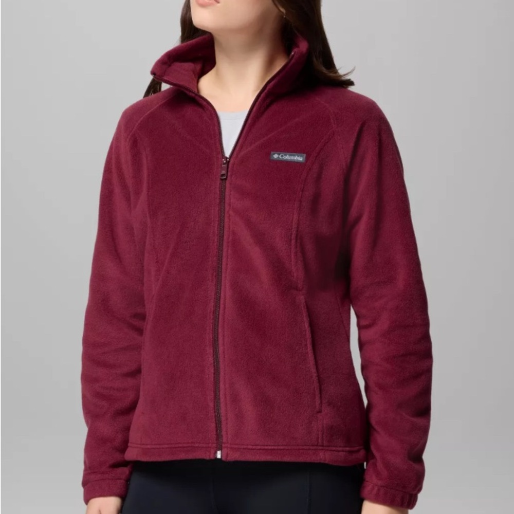 Columbia Women's Deep Red Fleece Jacket